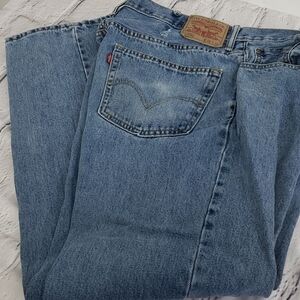 LEVI'S 550 Relaxed Fit *Loved 37x31 Holes Stains See pics